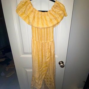 Yellow maxi dress. Size S.